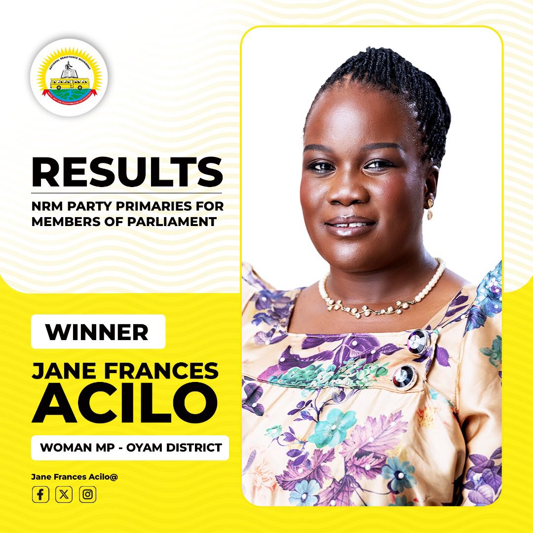 I am deeply honored to have been elected as the <a href="/NRMOnline/">NRM Party</a> Flag Bearer for the Woman MP seat for Oyam District in the 2026 General Election. This victory belongs to all of you, mothers, youth,  elders, and every voice that believed in the future we can build together. Now, let’s
