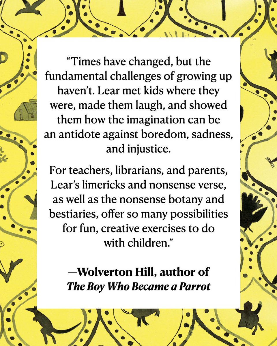 Enchanted Lion Books (@enchantedlion) on Twitter photo āThis book is unlike anything thatās come before.ā
Betsy Bird interviews author <a href="/wolvertonhill/">Wolverton Hill</a> about THE BOY WHO BECAME A PARROT: A FOOLISH BIOGRAPHY OF EDWARD LEAR, WHO INVENTED NONSENSE!
afuse8production.slj.com/2025/07/17/a-fā¦
#kidlit #picturebook #meettheauthor āThis book is unlike anything thatās come before.ā
Betsy Bird interviews author <a href="/wolvertonhill/">Wolverton Hill</a> about THE BOY WHO BECAME A PARROT: A FOOLISH BIOGRAPHY OF EDWARD LEAR, WHO INVENTED NONSENSE!
afuse8production.slj.com/2025/07/17/a-fā¦
#kidlit #picturebook #meettheauthor