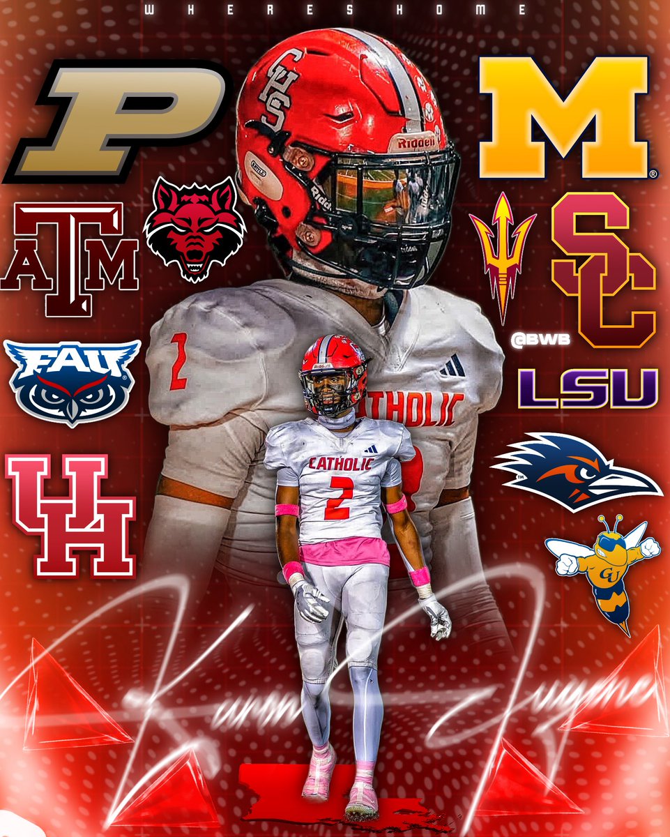 Offers for C/O 2027 4🌟Safety (<a href="/KaronEugene2027/">Karon Eugene</a> ) so far into his recruitment process🔥

Karon Eugene is out of Catholic - New Iberia HS, in New Iberia, Louisiana. He is currently ranked as a TOP 150 recruit in the ENTIRE class of 2027📈👀

WHERES HOME🏠❓