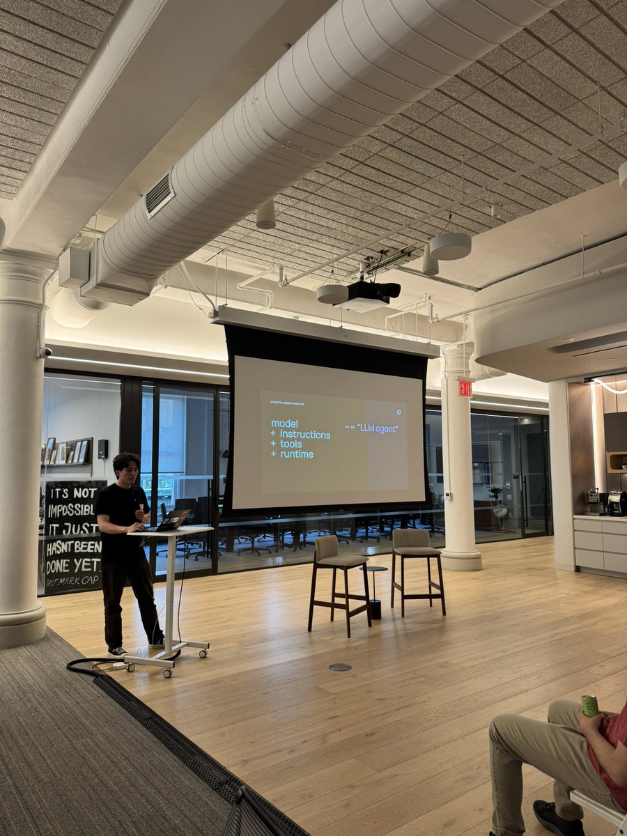 Letta_AI's tweet image. Our very first Stateful Agents meetup series in NYC featuring @charlespacker @sarahwooders!