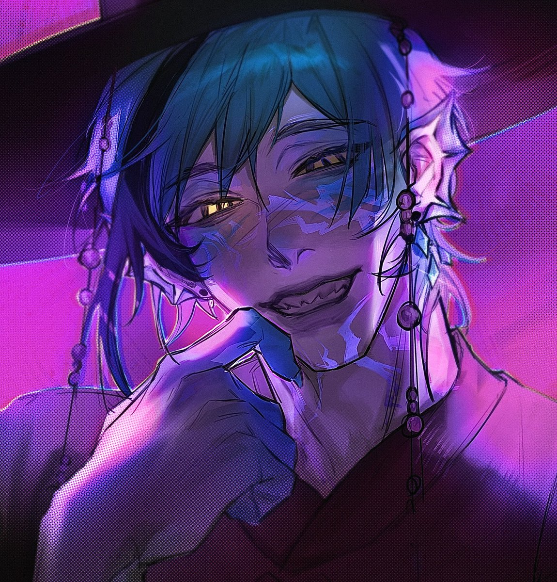 xinvuq's tweet image. drew floyd leech for oomf. hi floyd hi oomf #twst #twistedwonderland #KPOPDEMONHUNTERS