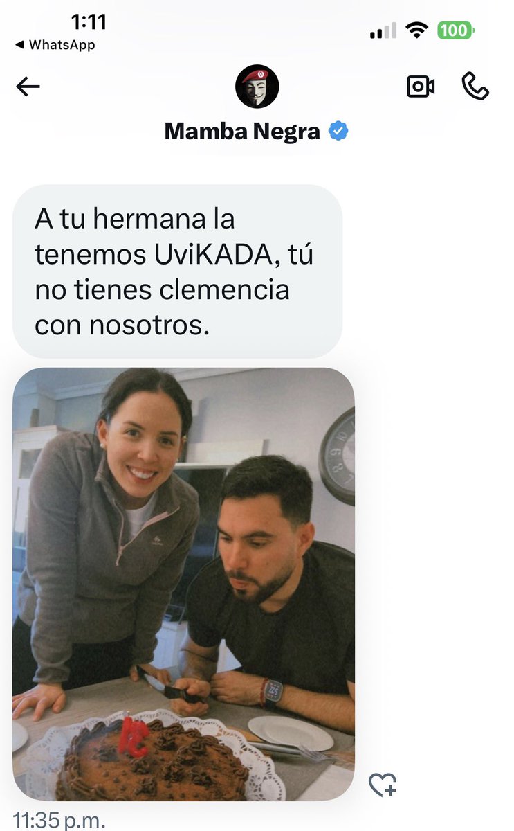 Esto me lo acaba de mandar Diosdado Cabello a través de su red de comunicaciones negra, mañana explicaré cómo funciona y quiénes son.