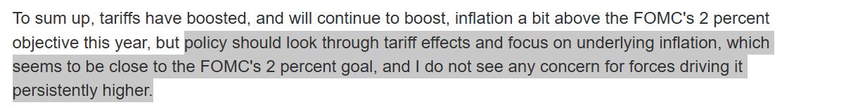 elerianm's tweet image. Below are three key passages from Federal Reserve Governor Chris Waller’s speech, whose stated aim upfront is “to explain why I believe that the Federal Open Market Committee (FOMC) should reduce our policy rate by 25 basis points at our next meeting.”
Here’s the link to the…