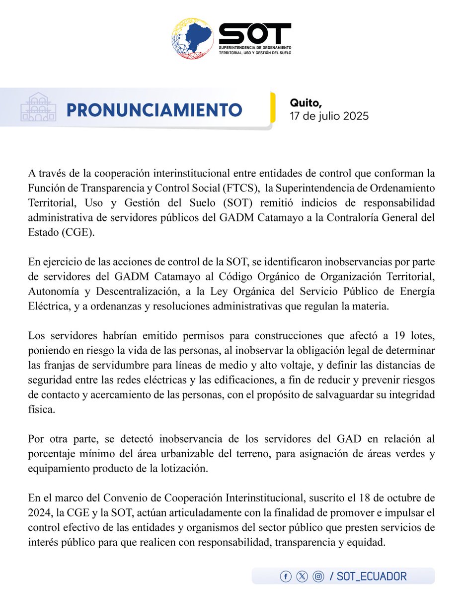 sot_ecuador's tweet photo. #SOTInforma https://t.co/LB8B8WoLVH
