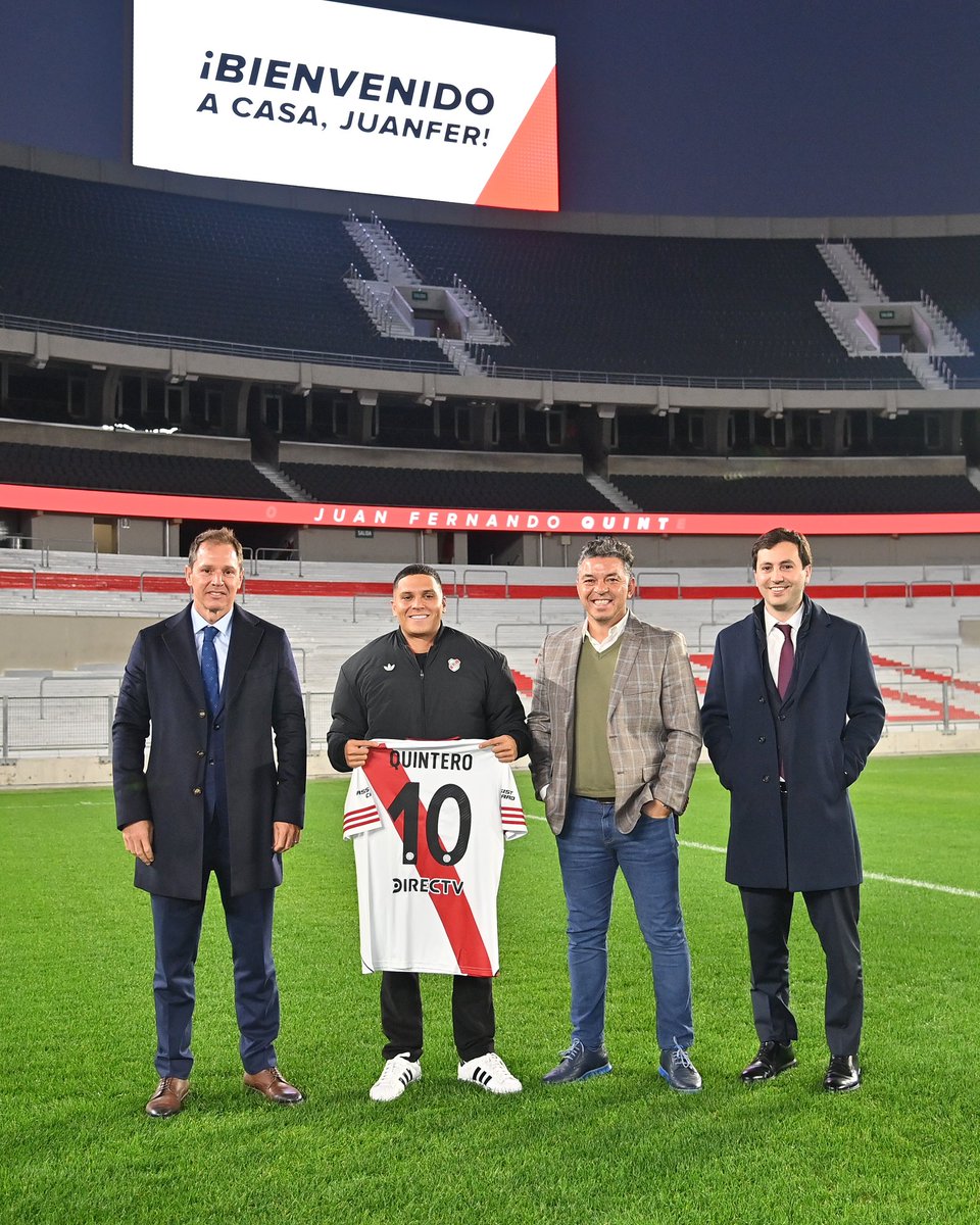 Bienvenido otra vez a tu casa, <a href="/juanferquinte10/">Juanfer Quintero</a>! A seguir escribiendo la historia de <a href="/RiverPlate/">River Plate</a>