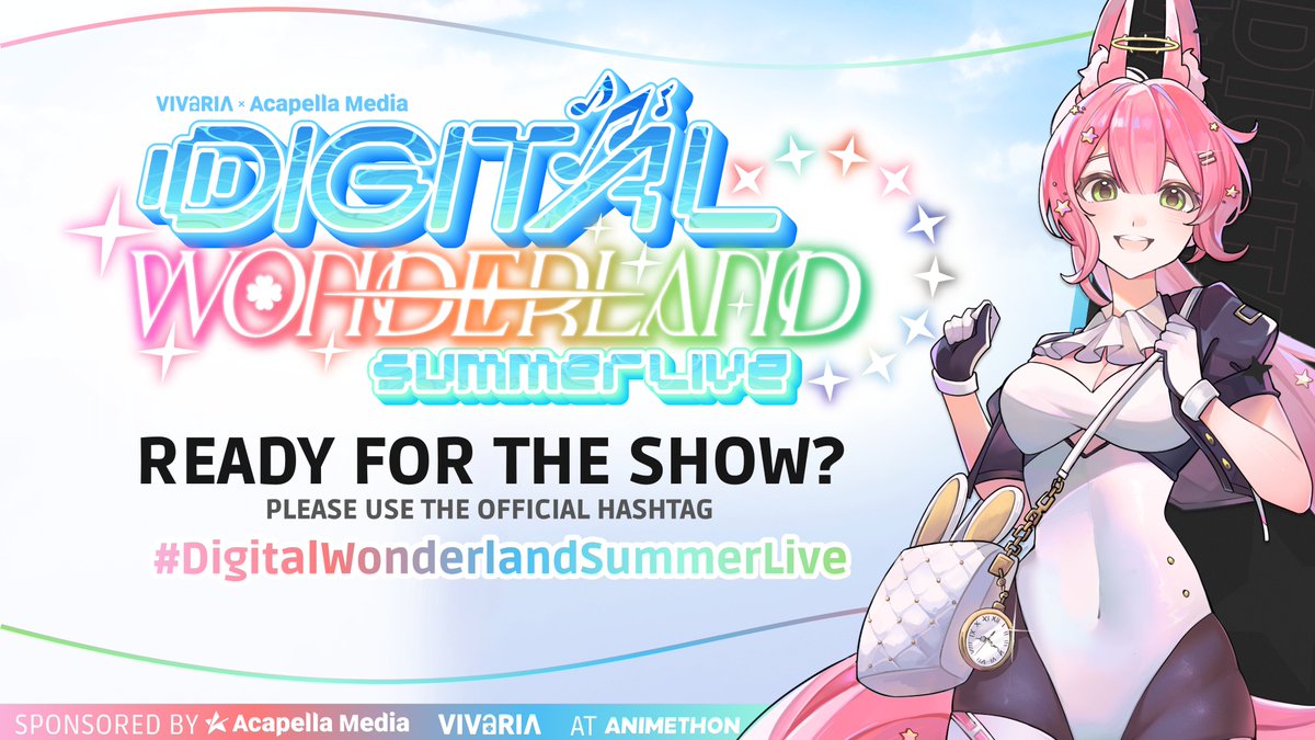 【EVENT】
✧ DIGITAL WONDERLAND SUMMER LIVE ✧

Are you ready for the show? Please use the official hashtag #DigitalWonderlandSummerLive when posting on social media!✨

🗓️ Aug 8th &amp; 9th 12:30 PM MST