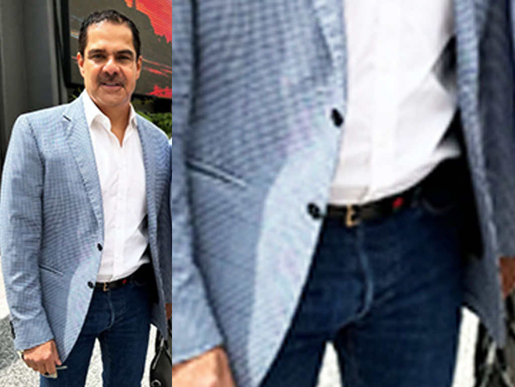 Esta noche en Hechos🍆#javieralatorre #bulto #bulge #jeansbulge #bulgeman #publicbulge