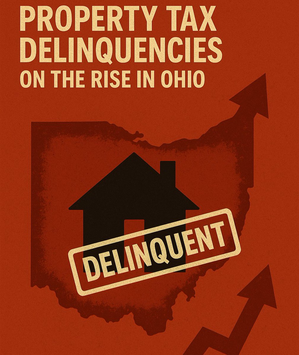 DavidThomasOH's tweet image. The system needs changed. 44,000 delinquent properties in Cuyahoga, 20% of property in Mahoning, 16% delinquent in Montgomery, doubling in Greene County. We must return property taxation to the people, fighting for continued spikes and windfalls in unvoted property taxes isn't…