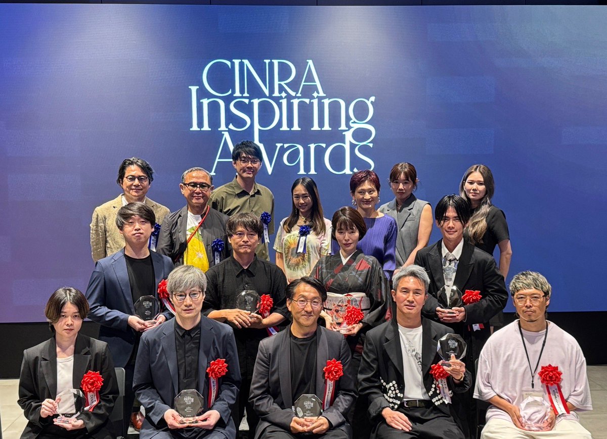 dotjvkn's tweet image. CINRA Inspiring Awards授賞式。他分野で活躍する作家陣ともお会いし、作ることへの愛や苦しみ、熱をみた。小さな主語しか使えない私ですが、貫く勇気をいただいた蜃気楼のような夜。審査員の遠山正道さん、関係者の皆さまに深く感謝いたします。
#cinra_inspiring_awards_2025
