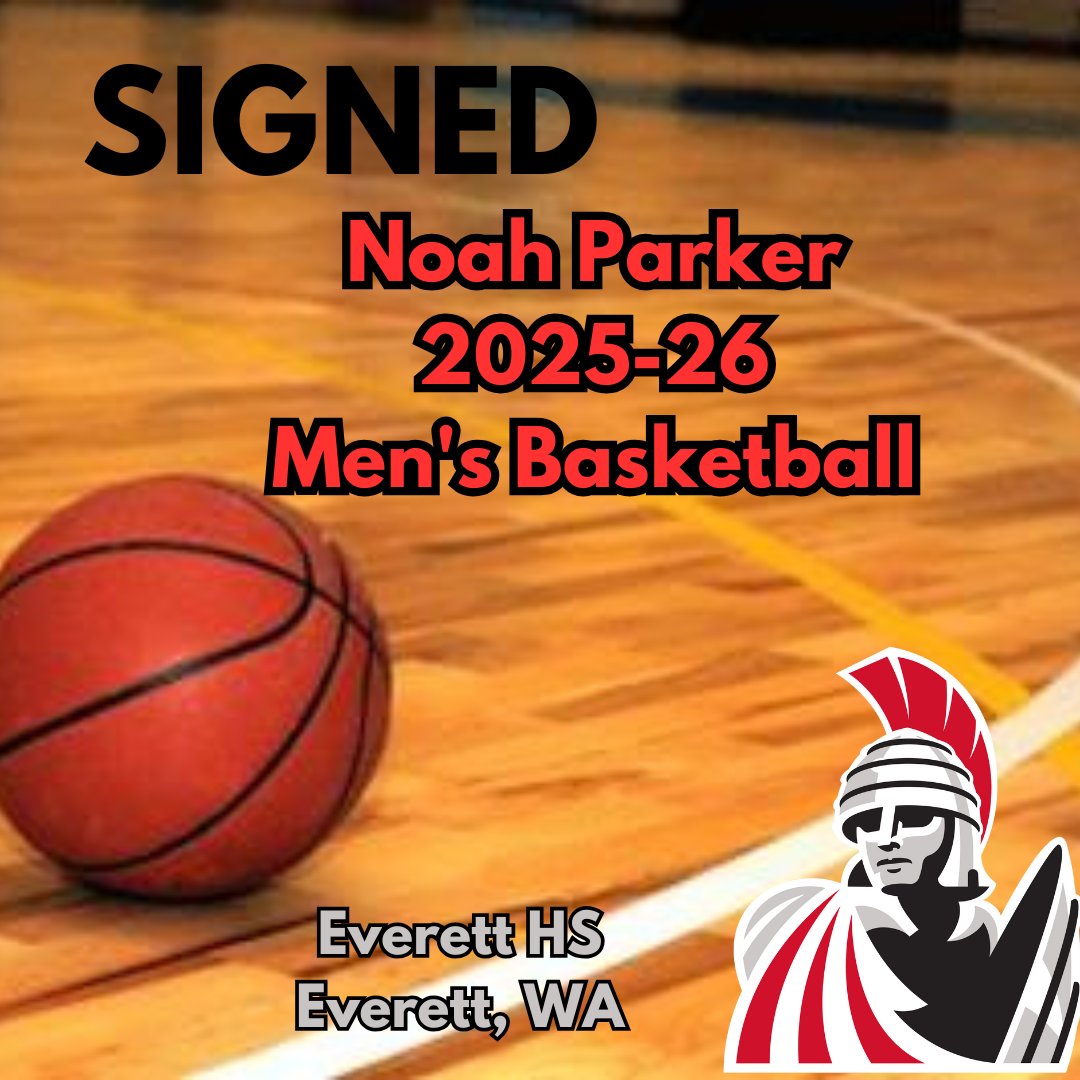 EvCC_Trojans's tweet image. Trojan Athletics Welcomes 2025-26 Men’s Basketball LOI Signee ~ Noah Parker from Everett High School to Everett CC, Trojan Basketball and #TrojanNation