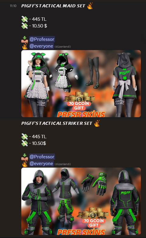 PRFSR SKİNS tweet media