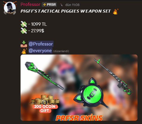 PRFSR SKİNS tweet media