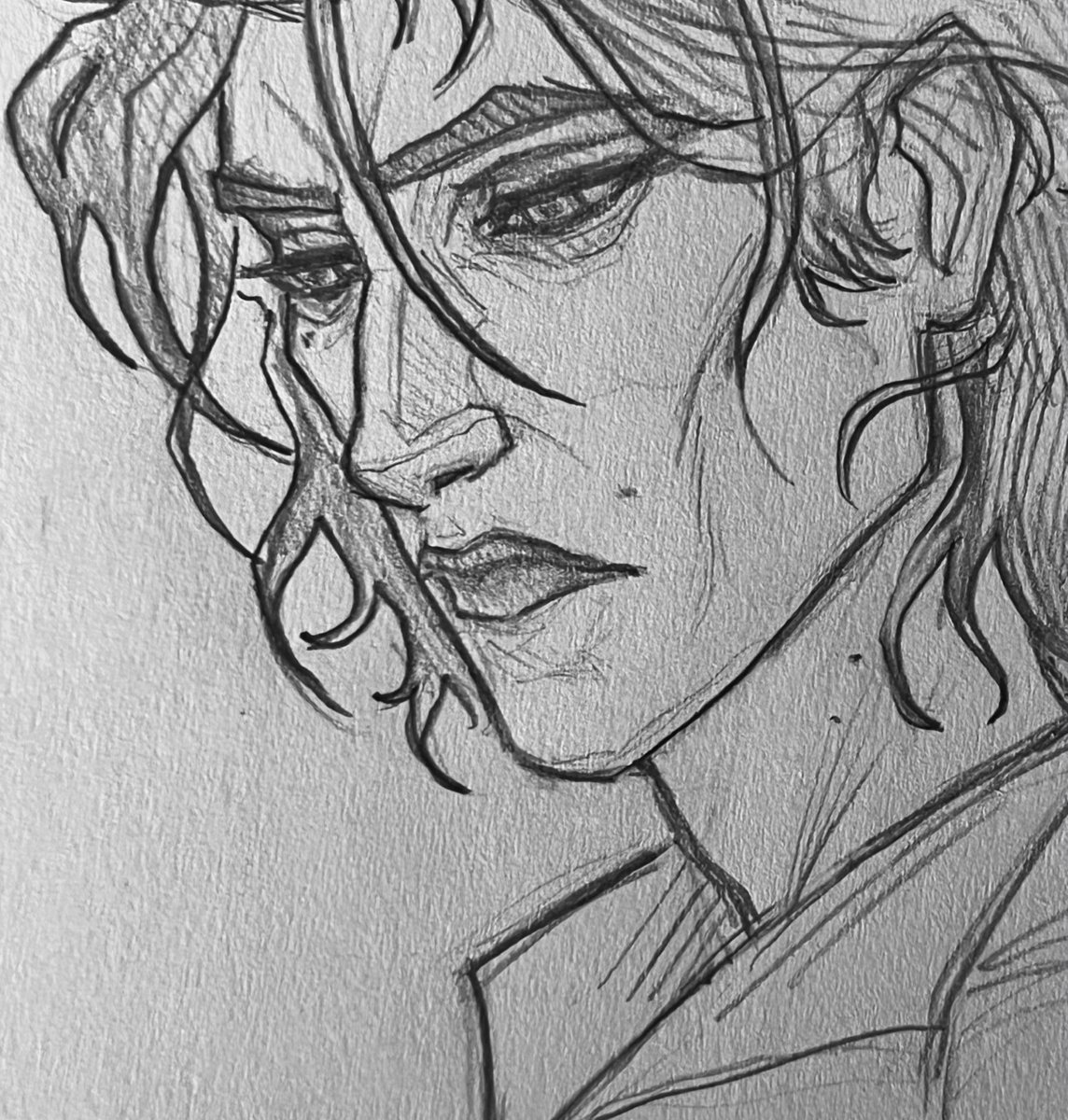 lazy_artist69's tweet image. Viktoria/fem Viktor face study sketch for
#yurijayvikweek #jayvik