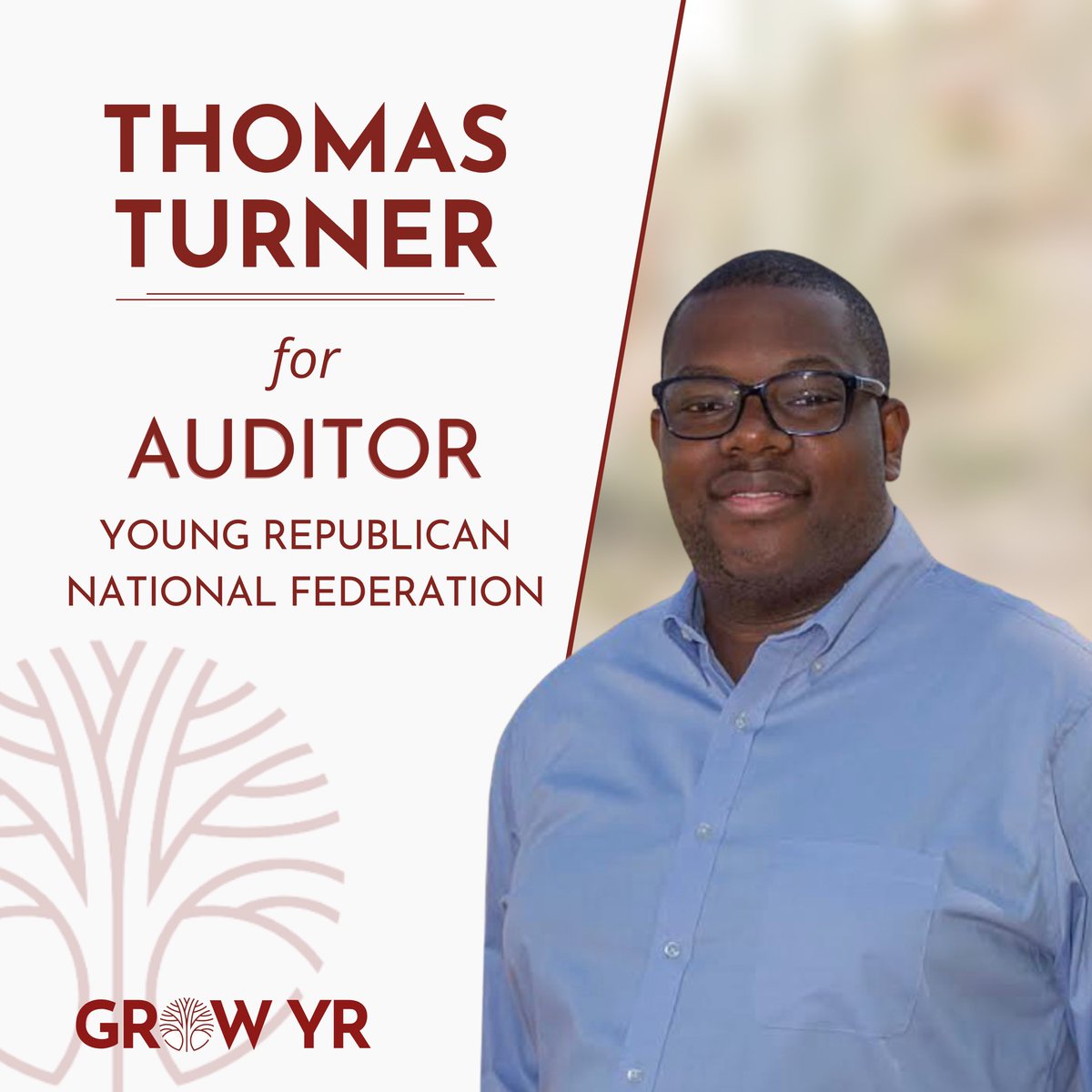 growyr25's tweet image. The Grow Candidate for Re-Election as Auditor… Thomas Turner!
✅ Led the first-ever full financial and operational audit of the YRNF—unanimously accepted by the national committee, setting a new standard for transparency and accountability.
📈 Expanded and fully chartered the…