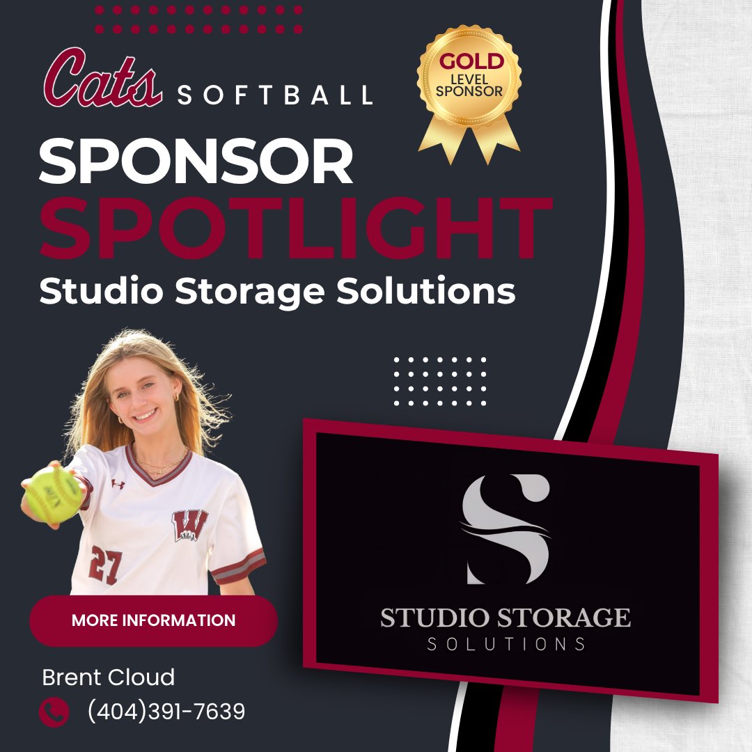 THANK YOU to our Gold Level Sponsor, Brent Cloud and Studio Storage Solutions! 

We are so grateful for your support of Whitewater Softball!