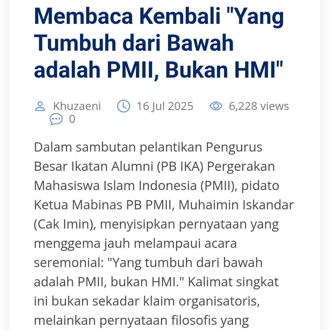 PMK shared the same office with Cak Imin as Menko PM. Yesterday we got geruduked by people frm HM*, bcz of Cak Imin's viral statement. It was violent bcz no permit n pol angkut paksa

Me: mls bgt mempelajari afiliasi politik para pejabrut
Also me: read a whole article from PM**.