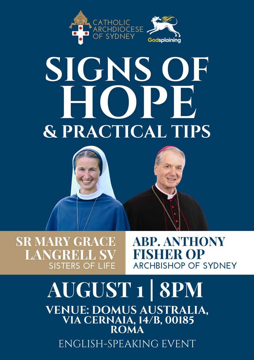 📣 New events added to our Rome Pilgrimage Lineup! 

If you'll be in Rome for the Jubilee of Youth, join events hosted by the Dominican friars of Godsplaining throughout the week! See site for details and registration: l8r.it/rlTm