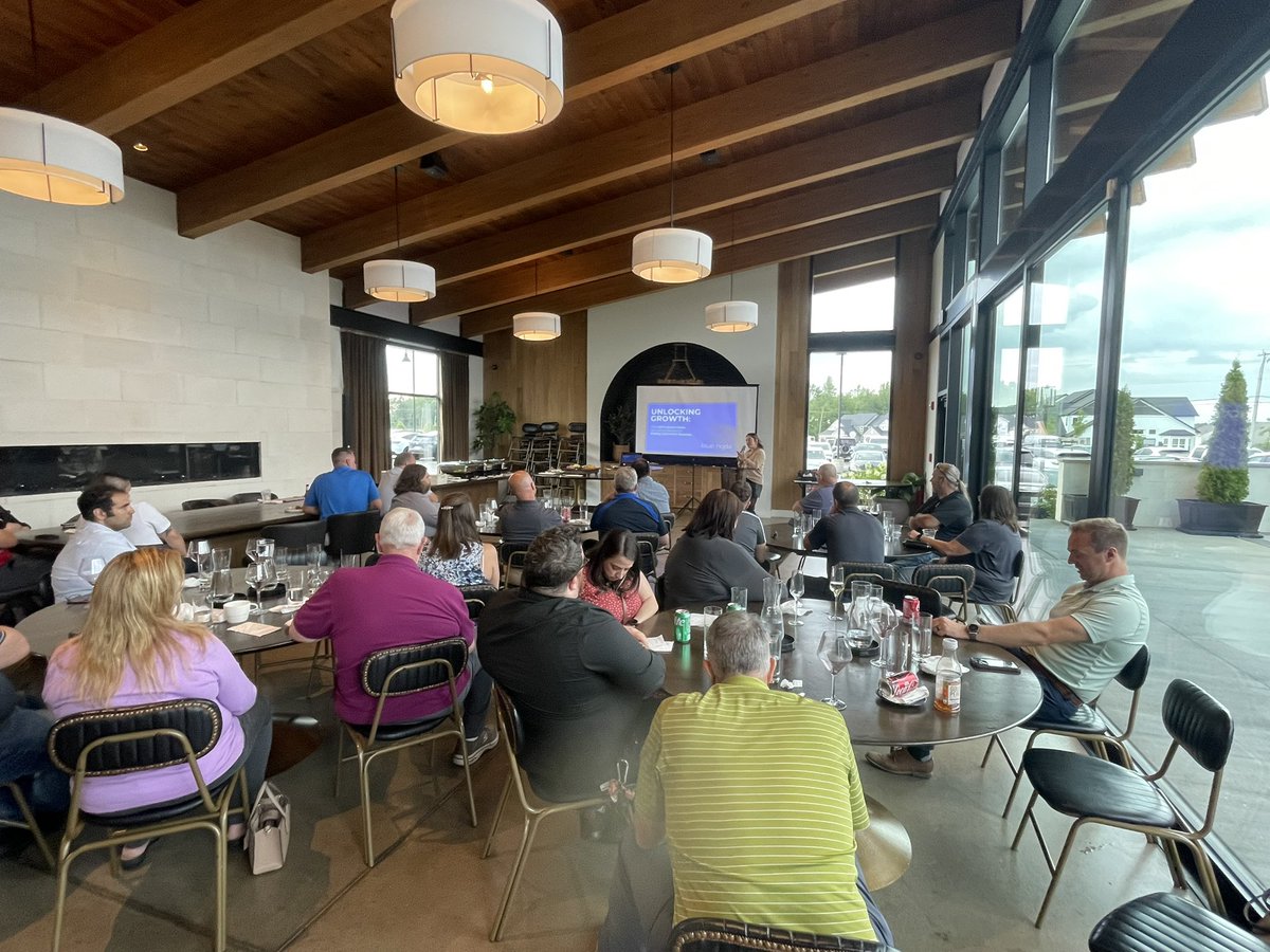 accacleveland's tweet photo. We had a wonderful July dinner meeting at Michael Angelo’s Winery in Richfield.  Thank you to all of our members that joined us and our two wonderful speakers that spoke about the HVAC industry updates &amp; Strategic SEO and Social Media for HVAC Contractors. https://t.co/2Bv9kcowLy