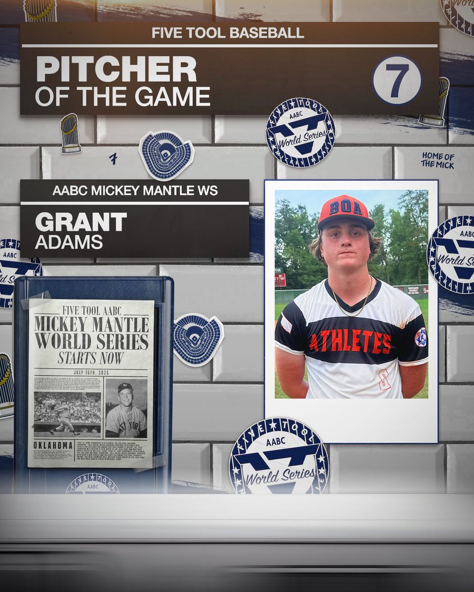 #MantleWS F: <a href="/BrandOfAthletes/">BOA Baseball</a> 2027 Callison 9, Premier National 2027 0
PoG: <a href="/dunlavykane1/">Kane Dunlavy</a> 4-4, 2 2B, 3 RBI, 3R, SB
Pitcher: Grant Adams 7 IP, 7K, 2H, 0R