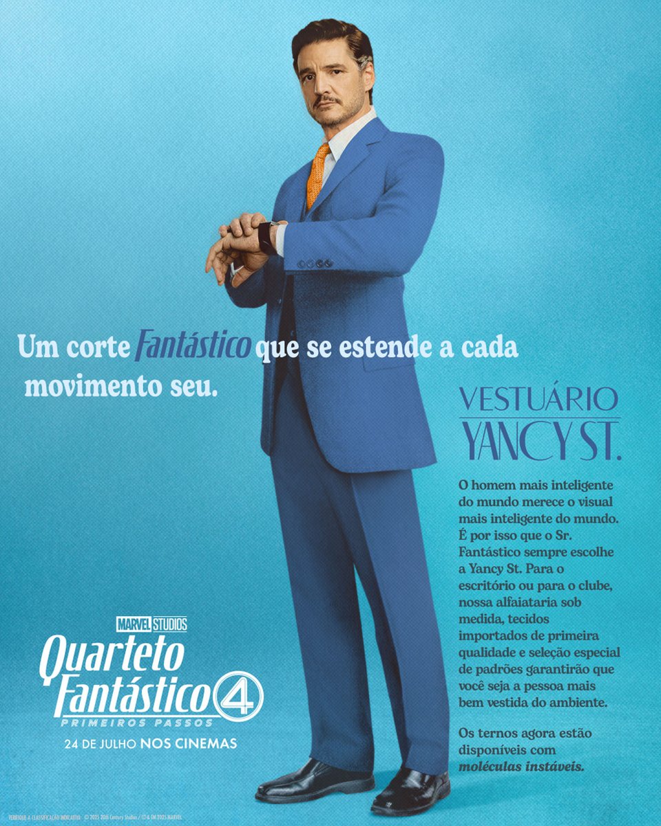 MarvelBR's tweet image. Uma linha fantástica de produtos para todas as necessidades! ✨

#QuartetoFantastico: Primeiros Passos, em 24 de julho nos cinemas.