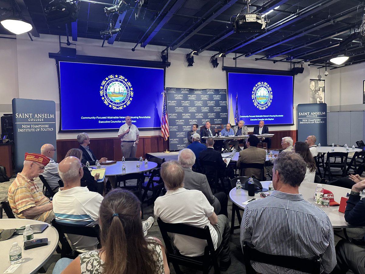 JohnStephenNH's tweet image. Great discussion on attainable housing for veterans tonight. Making sure we have affordable housing for our veterans is critically important, and we had lots of great ideas from our agencies and non-profit partners!