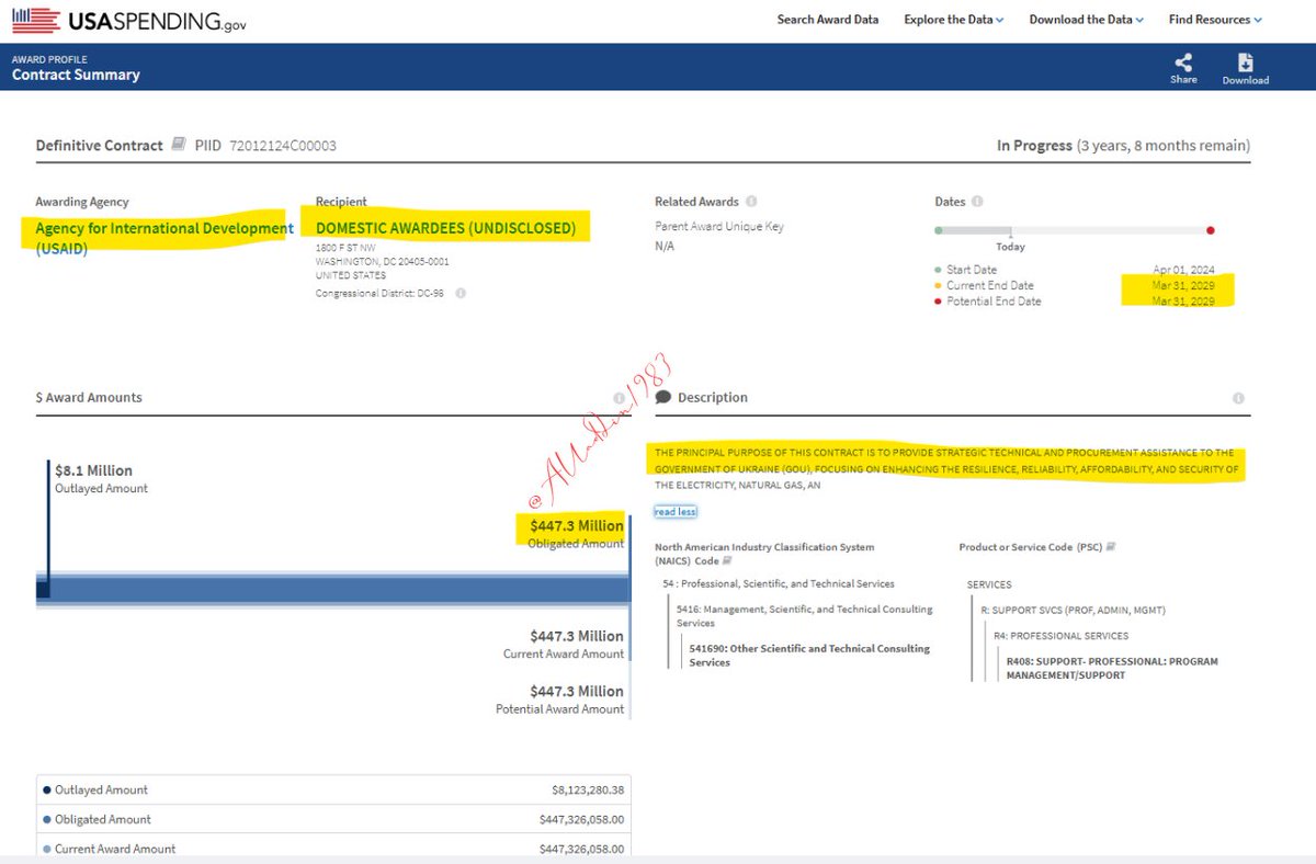 Al Ebadi (@awsalebadi) on Twitter photo Ukraine Funding: There is a $447.3 Million for Ukraine provided by USAID and the end date is 2029. <a href="/SecRubio/">Secretary Marco Rubio</a> are you going to claw this back or let it slide?
<a href="/DataRepublican/">DataRepublican (small r)</a> <a href="/DOGE_STATE/">DOGE State</a> Ukraine Funding: There is a $447.3 Million for Ukraine provided by USAID and the end date is 2029. <a href="/SecRubio/">Secretary Marco Rubio</a> are you going to claw this back or let it slide?
<a href="/DataRepublican/">DataRepublican (small r)</a> <a href="/DOGE_STATE/">DOGE State</a>