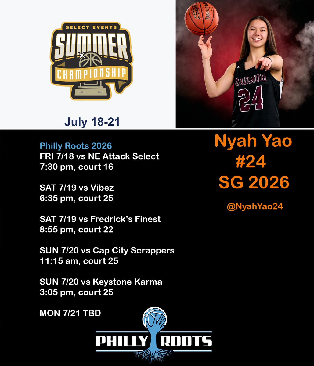 Nyah Yao (@nyahyao24) on Twitter photo One last exciting weekend at Spooky Nook in Manheim
Come check us out!
<a href="/thephillyroots/">Philly Roots Basketball</a> <a href="/SelectEventsBB/">Select Events Basketball</a> One last exciting weekend at Spooky Nook in Manheim
Come check us out!
<a href="/thephillyroots/">Philly Roots Basketball</a> <a href="/SelectEventsBB/">Select Events Basketball</a>