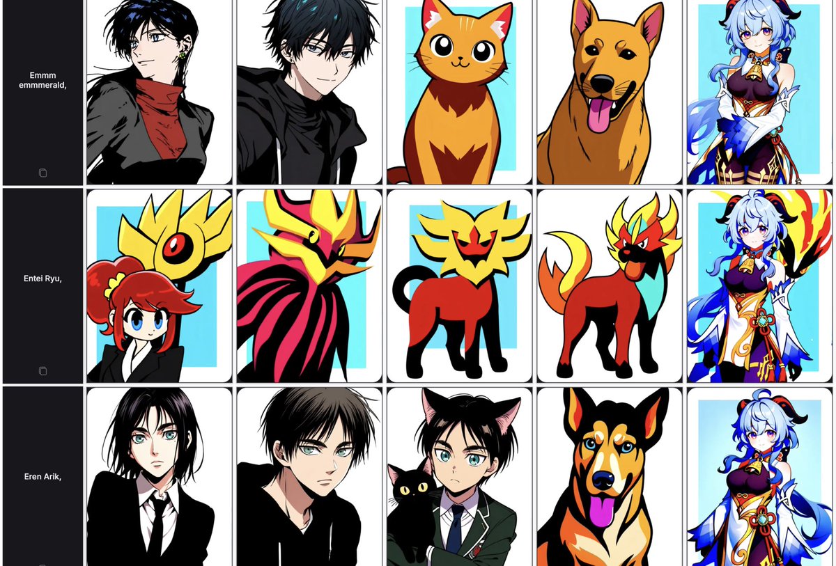 NetaArt_AI's tweet image. Been busy testing the new Neta
Lumina model across 200+ anime styles — from dramatic shoujo to flat manga panels, chunky cartoon pets to genshin-core characters
the results have been surprisingly good (and honestly, really fun)
if you’re curious how different styles turn out,…