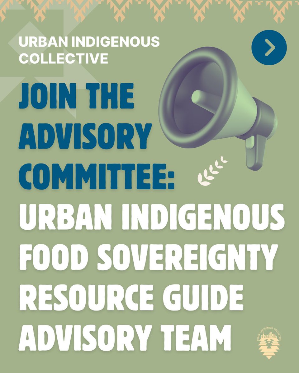 Join the Advisory committee: Urban Indigenous Food Sovereignty Resource Guide Advisory Team

docs.google.com/forms/d/e/1FAI…