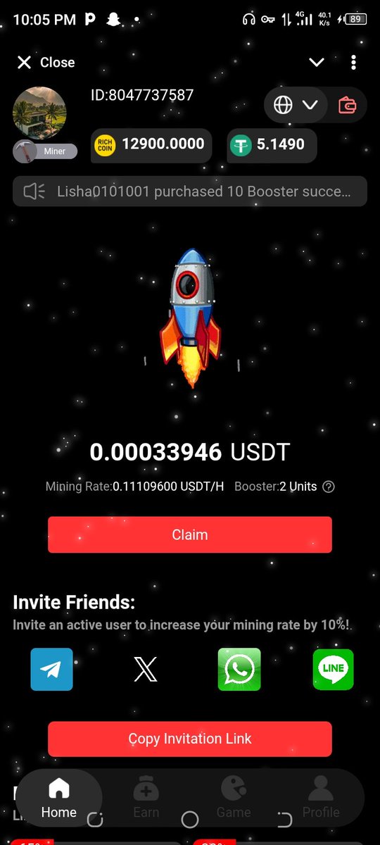 🚀 EASY WAY OF EARNING USDT💰 AND RICHCOIN GEM💎.
🤑FRESH LAUNCH🥳,NO STRESS,ALL REWARDS.🎁🎁🎁
go.richminer.xyz/?i=d_8047737587