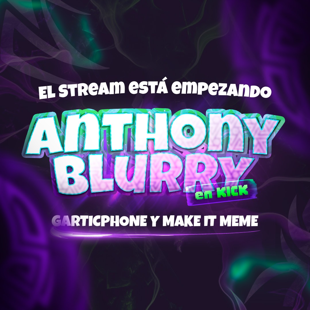 Anthonyblurry's tweet photo. YA INICIAMOOOOOOOOOOOOOOOOOOS!!! 🥳

Jueves de minecraft y make it meme con los espectadores

Los espero!!!!

https://t.co/V4oxgnVYEy

#kick #stream #live #Kickstarter #KickStreaming #KickStreamer #garticphone #makeitmeme https://t.co/iQNmO7auwO