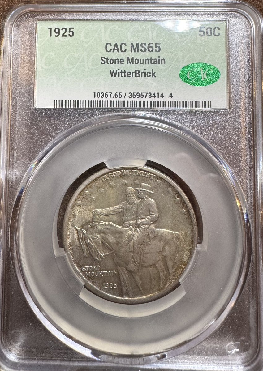 HessenCapital's tweet image. 1925 Stone Mountain 
Commemorative Half Dollar
CAC MS65

#silver
#numismatics