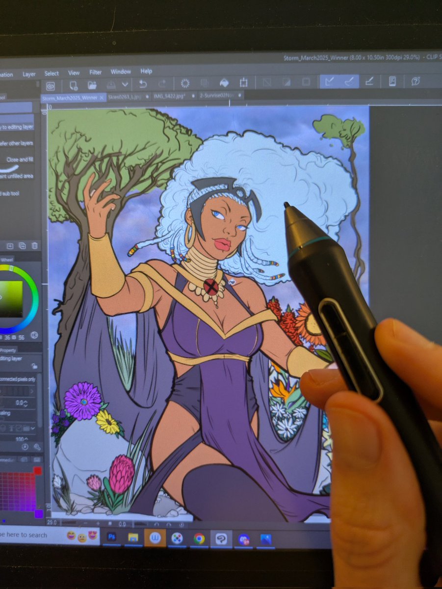 ComfortAndAdam's tweet image. Comfort is going to do the final color work on #Storm tonight on Twitch. Come hang and watch the color fly!

Twitch . Tv / comfortandadam

#xmen #xmen97 #marvelcomics #digitalart #fanart #goddess