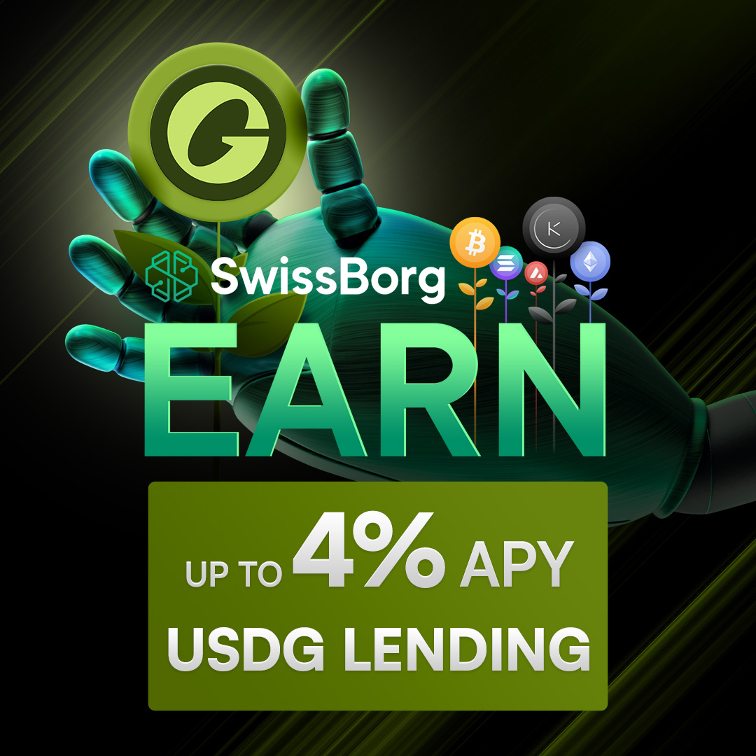 新しいステーキング戦略がアプリに追加されました📣 $USDG, $EURC をレンディングして最大APY4％を獲得しましょう！SwissBorg  Earnでは、毎日報酬を受け取る事ができ、複利効果も得られます📈 📱参加：#SwissBorg アプリ その他のEarnラインナップは👇  https://t.co ...