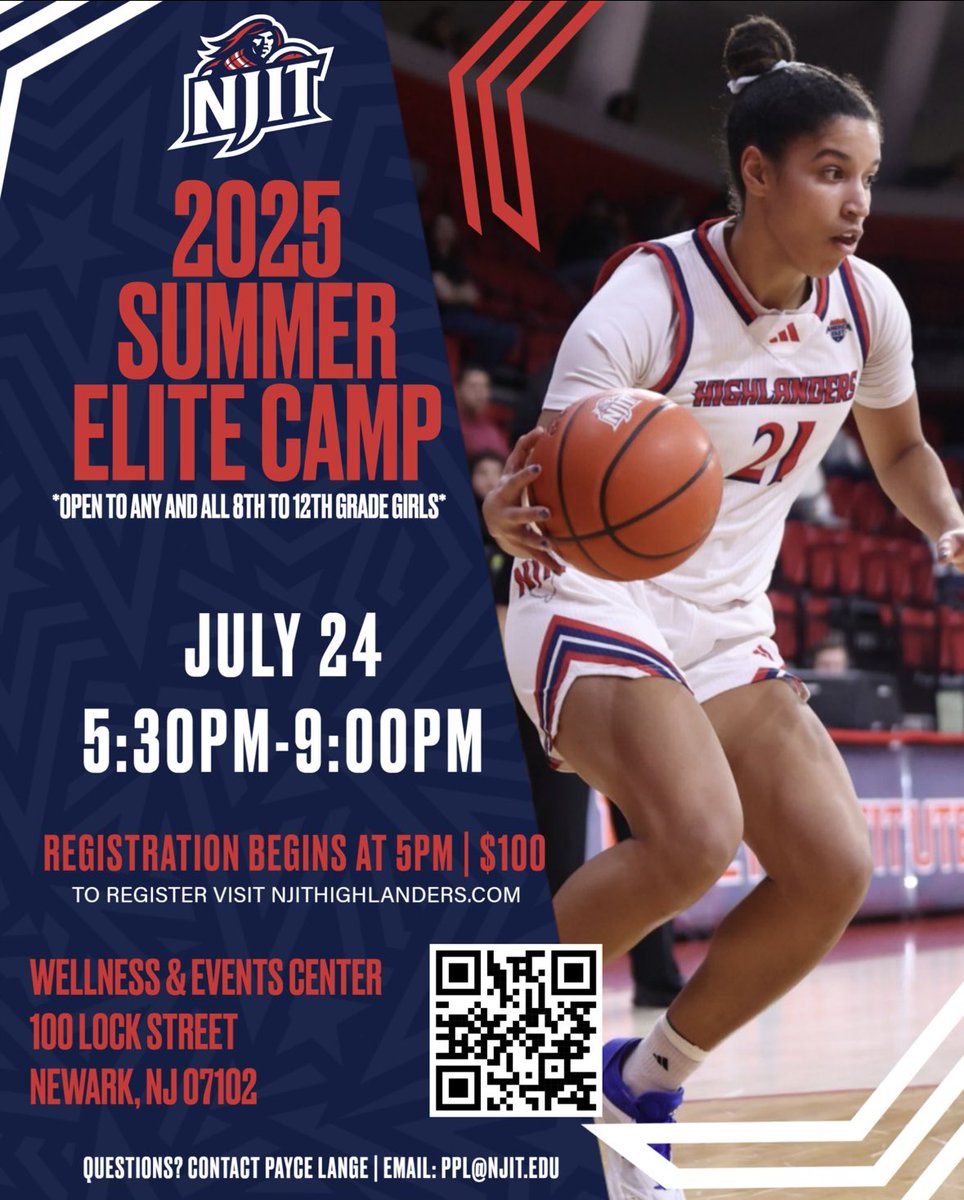 WE ARE 1️⃣ WEEK AWAY‼️ Come meet the squad, compete and learn more about NJIT Women’s Basketball #SpreadItShareItShootIt