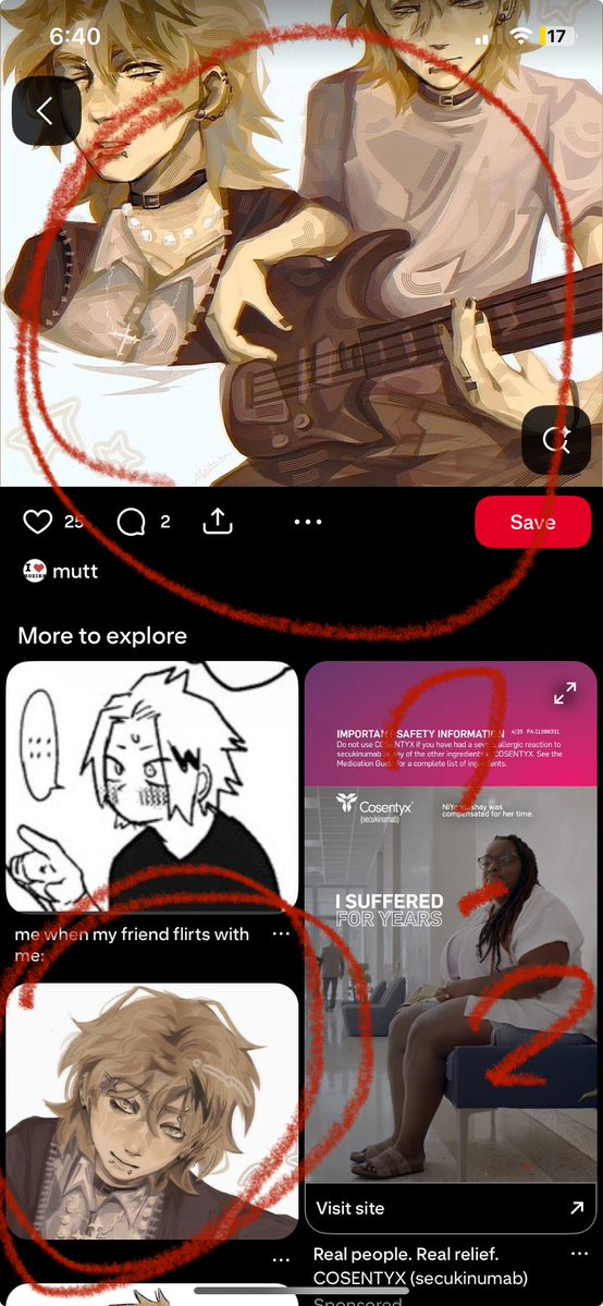 archnphobcspidr's tweet image. PLEASEEE don&apos;t repost my art on pinterest esp w/o credit 🙏🙏 i reached out to this person to take these down and they blocked me. PLEASE BRO. at least put my @