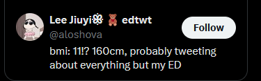 ౨ৎ (@thinlotl) on Twitter photo megathread about <a href="/aloshova/">Lee Jiuyiꕥ 🧸 edtwt</a> situation and her extensive history of lying, updating as i continue to go through the web archive
tw mentions of sh and eds
cw rcta??? megathread about <a href="/aloshova/">Lee Jiuyiꕥ 🧸 edtwt</a> situation and her extensive history of lying, updating as i continue to go through the web archive
tw mentions of sh and eds
cw rcta???