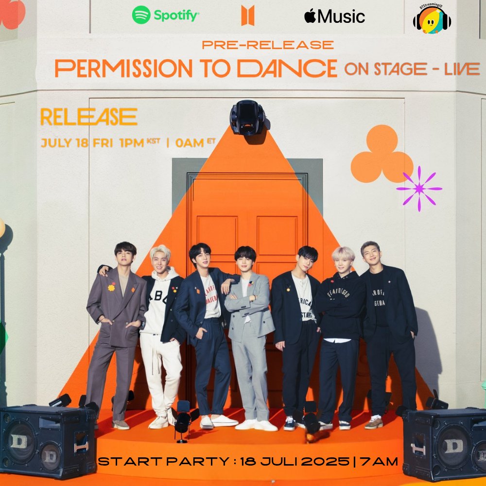 Pre-PTD ON STAGE - LIVE Start 🎉 

Yuk maksimalkan energi kalian untuk PTD ON STAGE - LIVE ARMY!!! Semangat 💜🔥

Spotify: open.spotify.com/playlist/1hOfV…
AM : music.apple.com/id/playlist/pr…

BTS ARE BACK
KINGS ARE COMING BACK
BTS LOCKDOWN 
PTD LIVE ALBUM  
PTD IS HERE
#PTD_ON_STAGE_LIVE