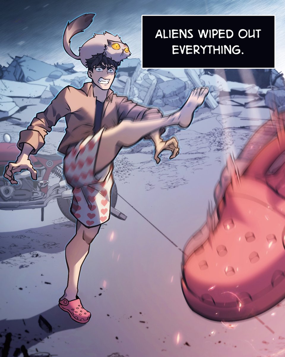 webtoonofficial's tweet image. being on an alien reality show was not on his bingo card...
🔖 New Series Alert: #DungeonCrawlerCarl on #WEBTOON!