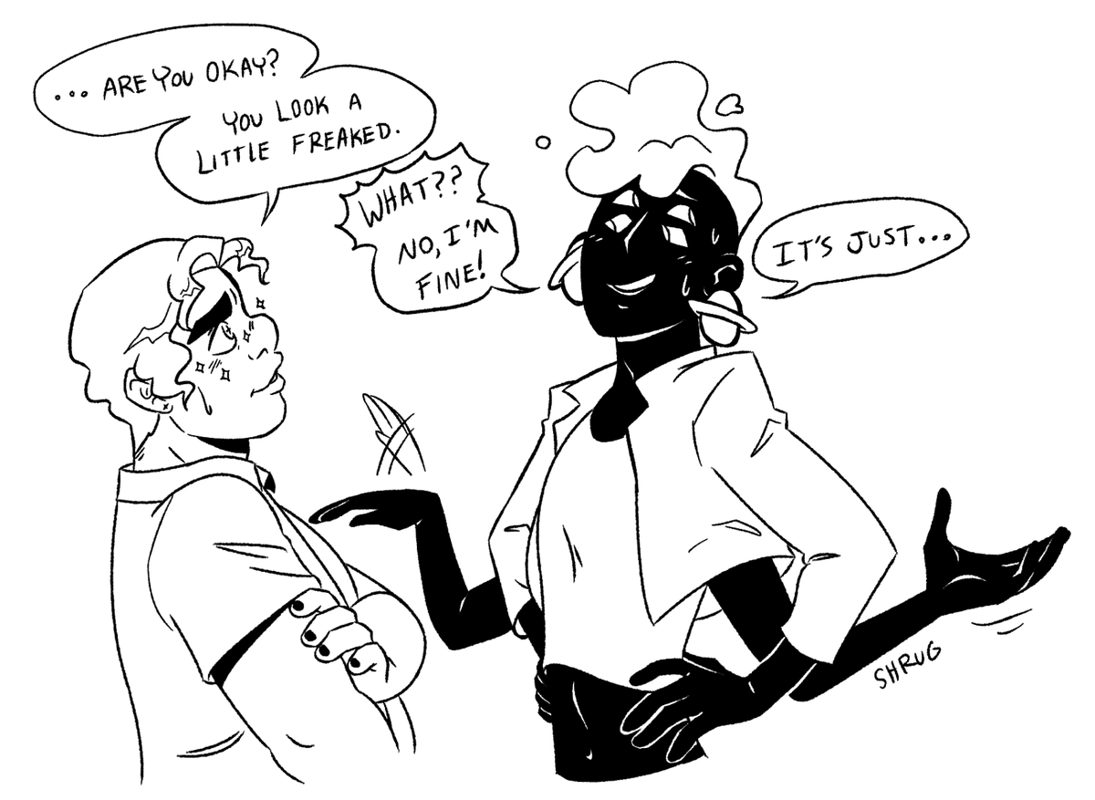 Bumping into your crush = 👍

Being turned down by your crush = 👎

OC doodle comic 1/? 