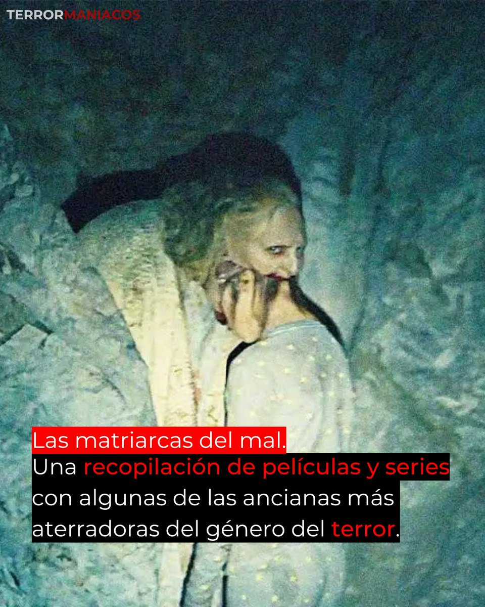 Terrormaniacos's tweet image. ¿Cuáles creen ustedes que son las viejitas más tétricas del género?
En nuestra cuenta en Instagram les dejamos un listado con algunas películas y series recomendadas.