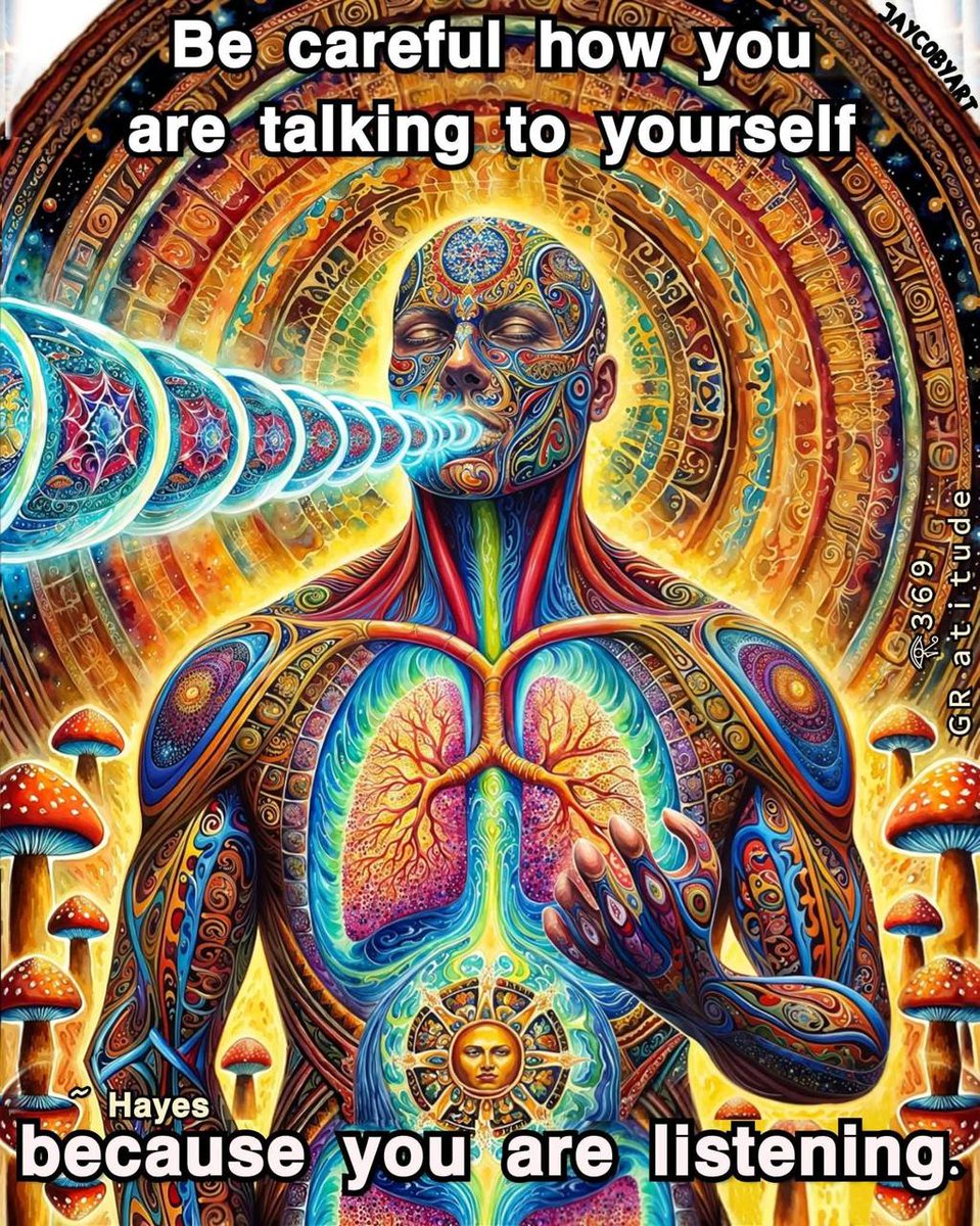 Your words are spells.
Be careful how you speak to yourself…
because your subconscious is always listening. 🌀✨
What you repeat becomes your reality.
Speak love. Speak light. Speak life.

⚡️ Activate higher self-awareness:
📕 tinyurl.com/bookofwisdom369