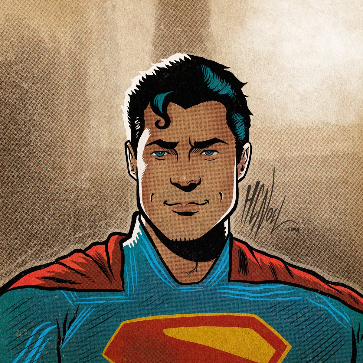 hcnoel's tweet image. Up in the sky. Drew one of my favorite moments from the new @Superman movie. @DCOfficial @JamesGunn #SupermanMovie #Superman