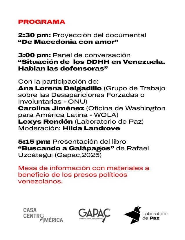 🇻🇪| Participa en la “Jornada por la Solidaridad con Venezuela”, organizada por la <a href="/LabPazVe/">LabPazVe</a>, en alianza <a href="/GobAPAC/">GAPAC AC</a> y la <a href="/centroamericamx/">Casa Centroamérica</a> <a href="/HachayMacheteVE/">Hacha y Machete</a>
A 1 año de la gesta del 28J.

📆 Sábado 19 de julio a las 14:00
📍Casa Centroamérica