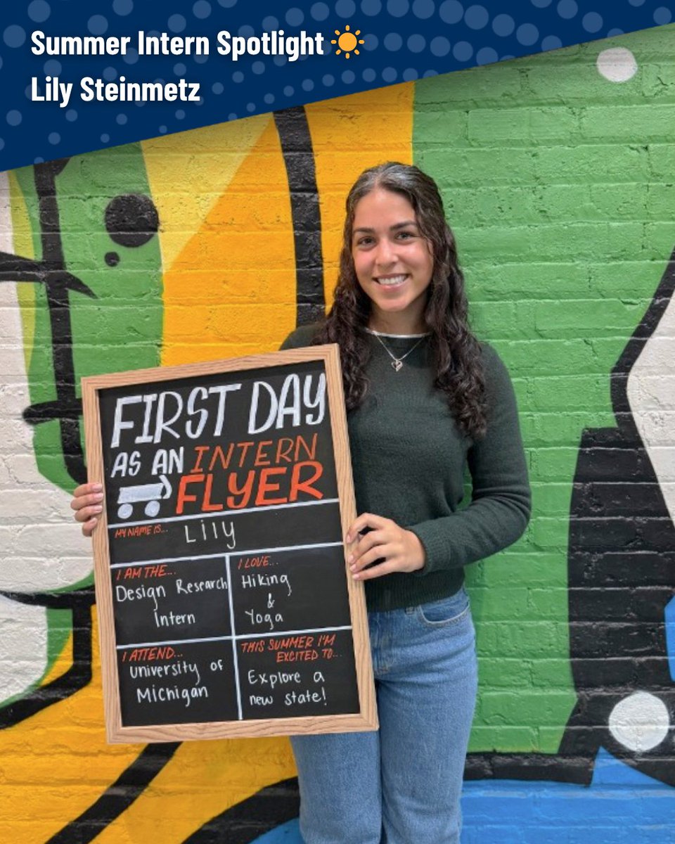 umsi's tweet image. BSI student Lily Steinmetz is on a roll 🛞🔥 This summer, she’s putting her UMSI skills to work at @RadioFlyer as a design researcher — play testing, gathering insights and driving product design. Check out her intern spotlight story!👇 #SummerIntern #ProductDesign