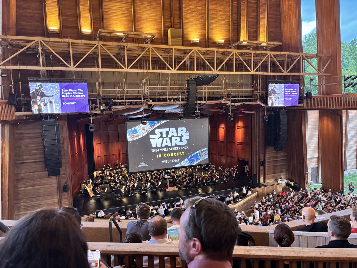 byHeatherLong's tweet image. Best night of the summer at Wolftrap Outdoor Theatre!
National Symphony Orchestra playing John Williams’ masterful score for The Empire Strikes Back
#MayTheMUSICBeWithYou