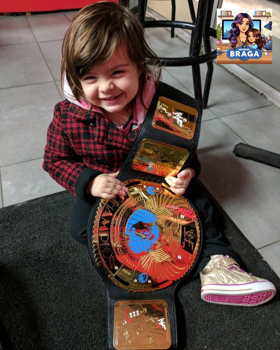 #TBT Tell me you’re a champ without telling me you’re a champ… Nikki nailed it. 🏆😉
.<a href="/WWE/">WWE</a> #WWEMoms <a href="/CodyRhodes/">Cody Rhodes</a>