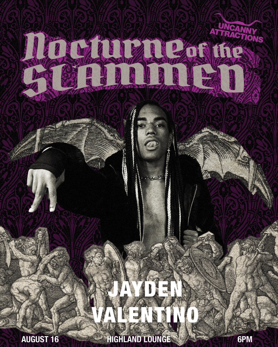 UNCANNY ATX (@uncannyatx) on Twitter photo 😈TALENT ANNOUNCEMENT😈
After a roller coaster of a debut in June, we couldn’t wait to bring <a href="/prettyplayboy_/">Jayden Valentino</a> back to the Uncanny ring!!! 🔥
🗓️ August 16, 2025
📍 <a href="/HighlandAustin/">Highland Lounge</a>
⏰ Doors 6PM, Bell 7PM
🎟️ Link in B!0
📽️ <a href="/indiewrestling/">IWTV</a>
🍷 21+ (sorry kiddos!) 😈TALENT ANNOUNCEMENT😈
After a roller coaster of a debut in June, we couldn’t wait to bring <a href="/prettyplayboy_/">Jayden Valentino</a> back to the Uncanny ring!!! 🔥
🗓️ August 16, 2025
📍 <a href="/HighlandAustin/">Highland Lounge</a>
⏰ Doors 6PM, Bell 7PM
🎟️ Link in B!0
📽️ <a href="/indiewrestling/">IWTV</a>
🍷 21+ (sorry kiddos!)