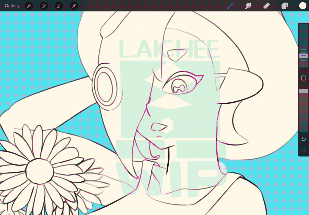 eechiaL's tweet image. Have some Shiver WIP.

#Splatoon #Shiver