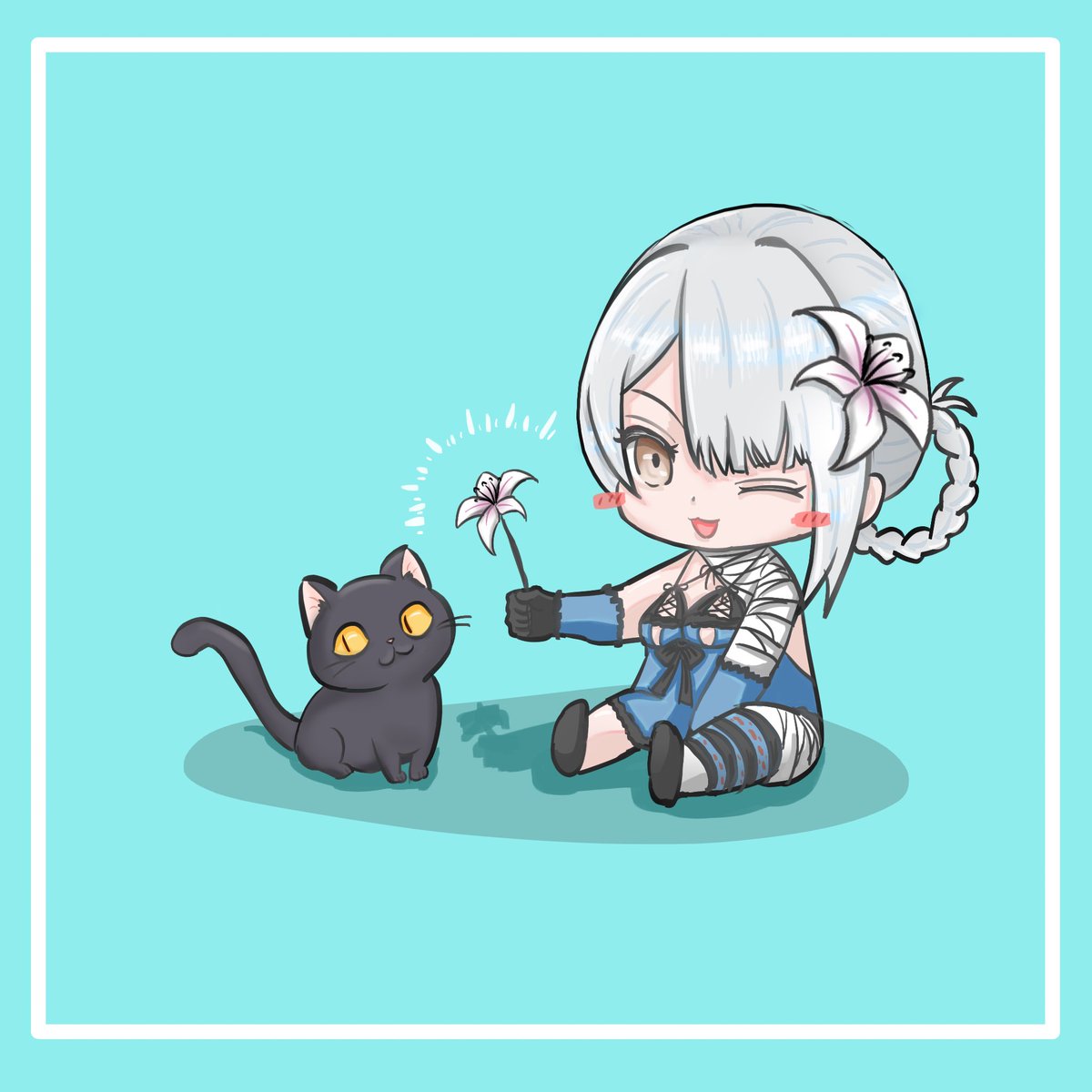 k0himizu's tweet image. Thank you for looking at my drawings and always talking to me.
Unfortunately I’m in serious deep irl trouble now, might not be able to draw for a very long period.
If I survive, might spam Zero, Kainé, A2 again. 🌷